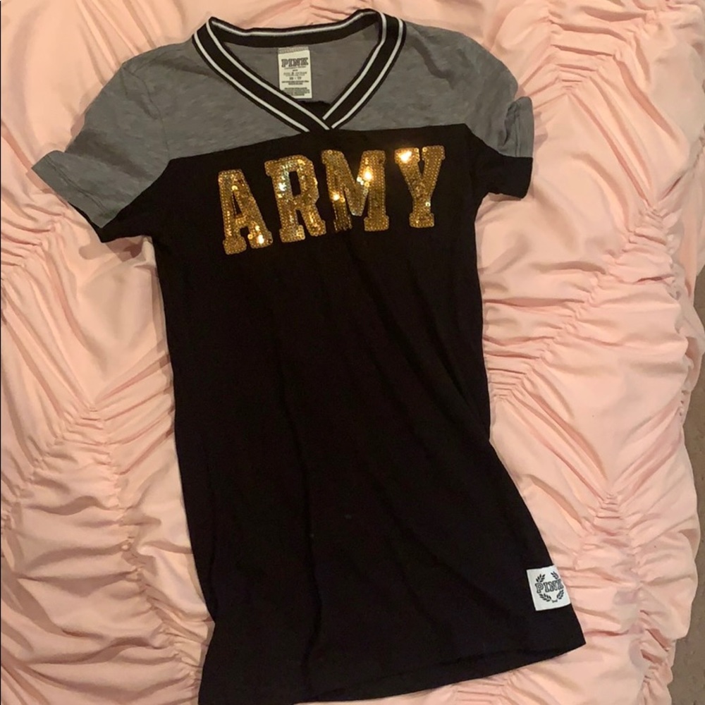 Victoria secret army t shirt